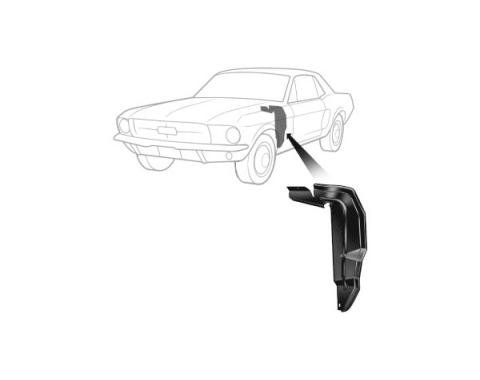 Redline Restomotive® 1967-1968 Ford Mustang Left Rear Fender Splash Shield / Guard