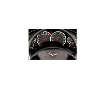 Corvette Gauge Cluster Bezels, Aluminum, 1997-2004