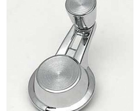 Full Size Chevy Vent Window Handle, With Chrome Knob, 1965-1966