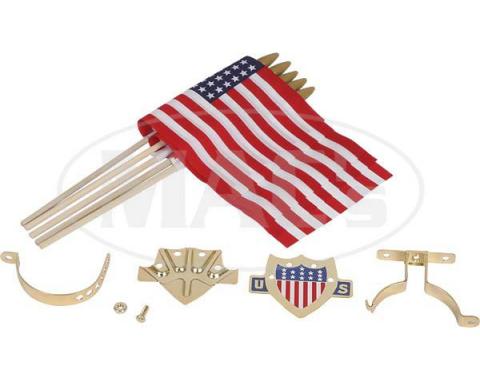 Ford Model T Flag Set, Gold, 5 Flags