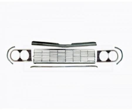 Chevelle And Malibu Grille, Molding, Headlight Extension, Kit, Standard, 1964