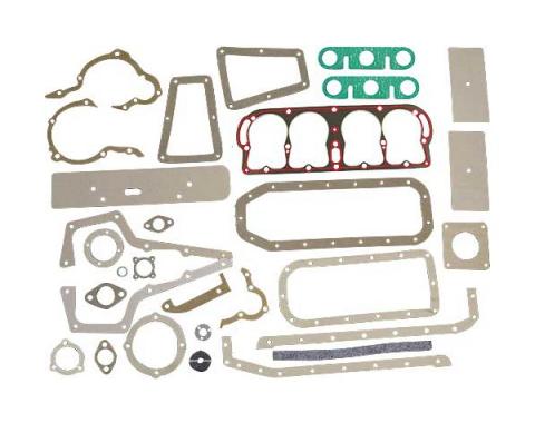 Model T Complete Motor & Transmission Gasket Set, 31-Piece With Self-Sealing Silicone-Coated Head Gasket, 1909-1927