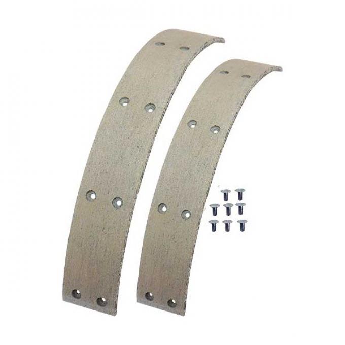 Brake Lining & Rivet Set - Molded - 8 Pieces & Rivets - Ford Passenger