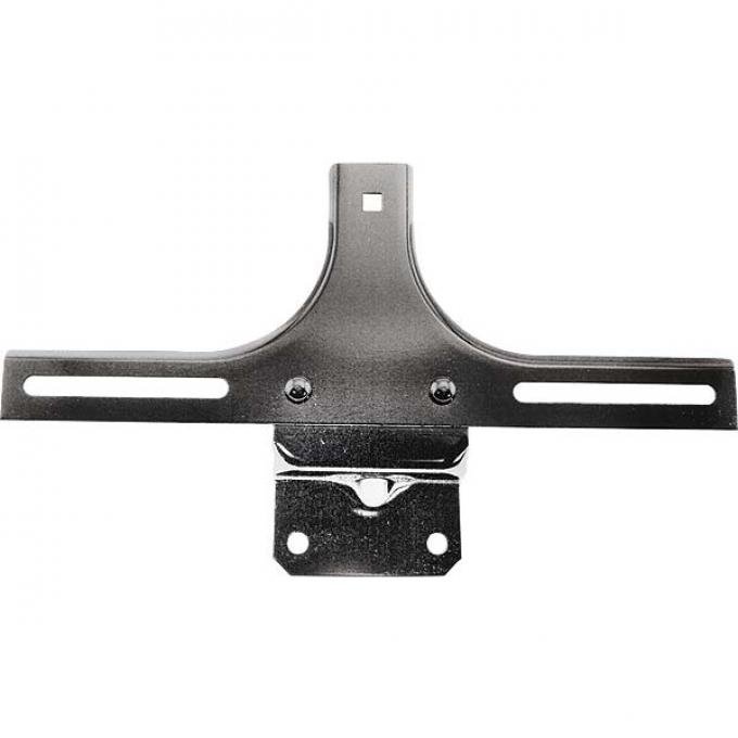 Front License Plate Bracket - Painted Black - Ford Deluxe