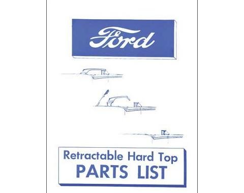 Ford Retractable Hard Top Parts List