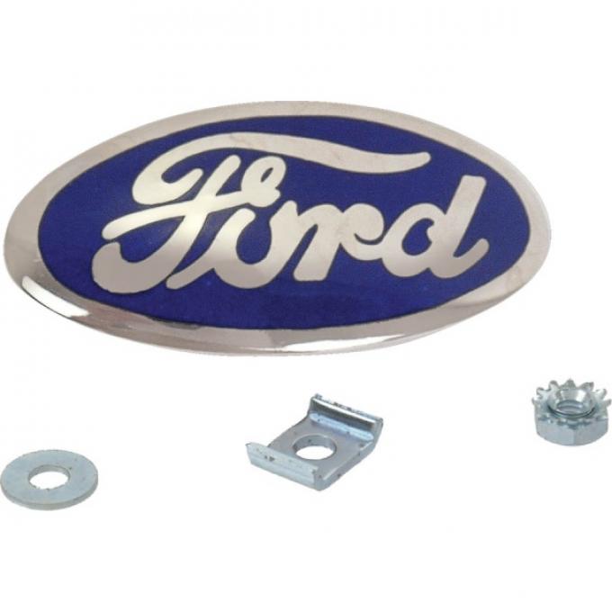 Radiator Emblem - Ford Script - Porcelain - Ford Passenger