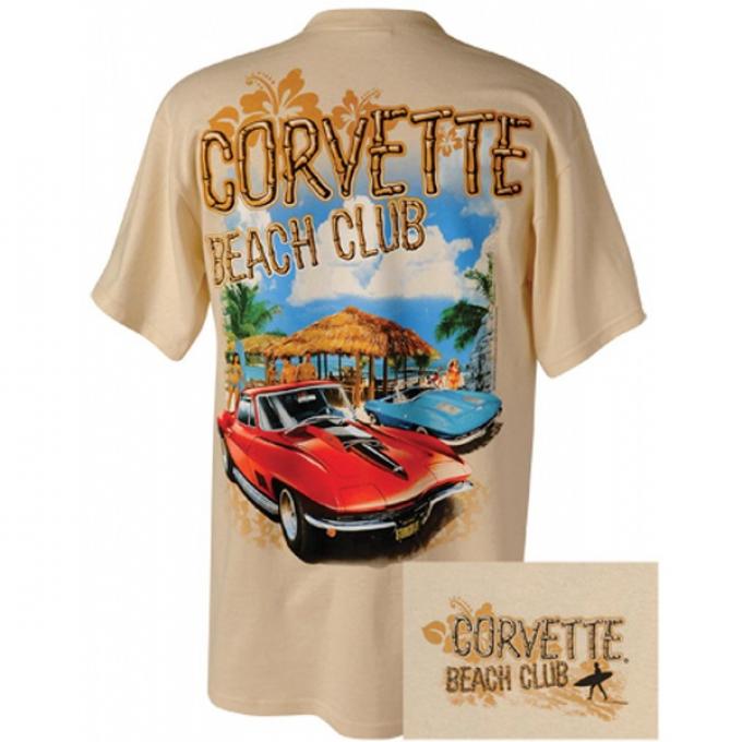 Corvette T-Shirt, Men's, Corvette C2 Beach Club