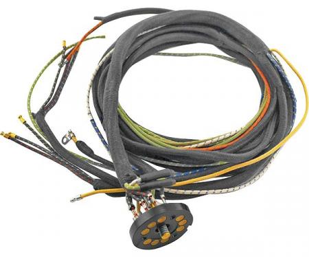 Model A Ford Lighting Wire Harness - With Built-in Turn Signal Wiring - With Cowl Lamps - For 1 Bulb System