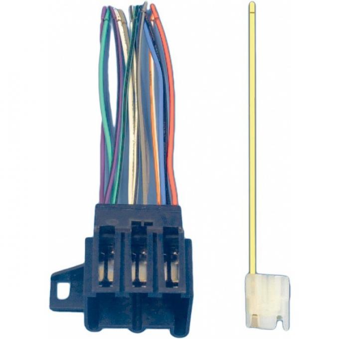 Corvette Radio Wiring Harness & Connector, Late 1977-1987