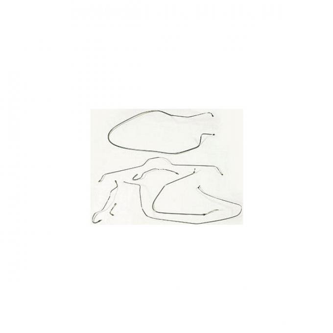 Corvette Brake Line Kit, With Power Brakes, Stainless Steel,1965Late-1966