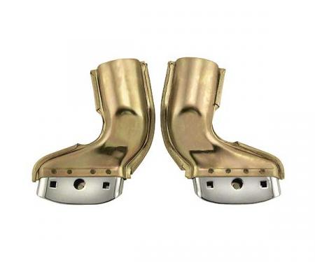 Exhaust Thru Bumper Adapters - With Chrome Tips - Ford Fairlane With V8