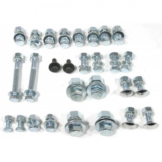 El Camino Bumper Bolt Kits Front, Complete Mounting Kit, 100 Pieces, 1960