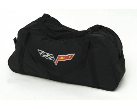 Corvette Duffle Bag, Black, With C6 Logo