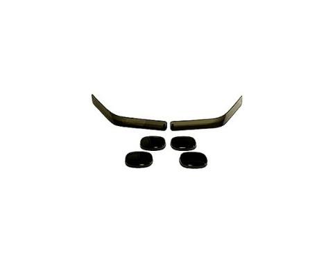 Corvette Black-Out Light Kit, Front & Rear, Smoke Gray, 1991-1996