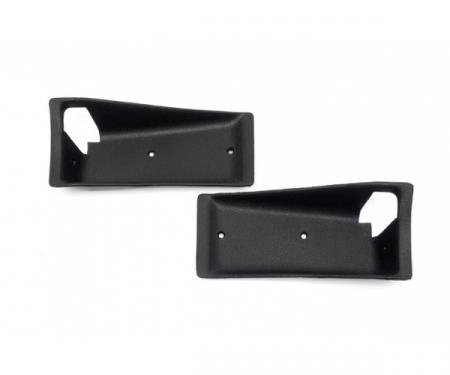 Camaro Door Panel Handle Plates, Deluxe Interior, Left & Right, 1968-1969