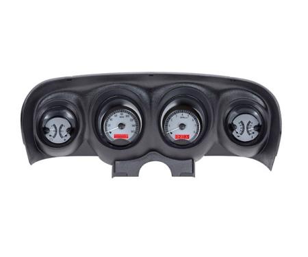 Ford Mustang Dakota Digital VHX Instrument With Silver Alloy Style Face, 1969-1970