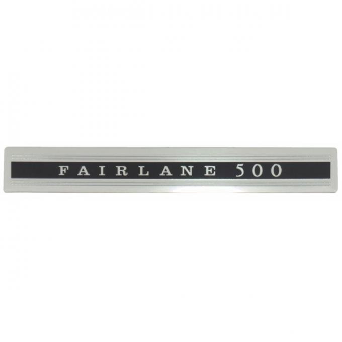 Fairlane 500 Door Panel Emblem, Peel And Stick, 1966