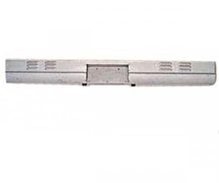 Chevy Truck Fleet Side 4-Row Louvered Rear Roll Pan With License Plate Box, 1967-1972