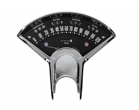 Chevy Gauge Kit, Classic Instruments, BelEra III, Black, 1955-1956