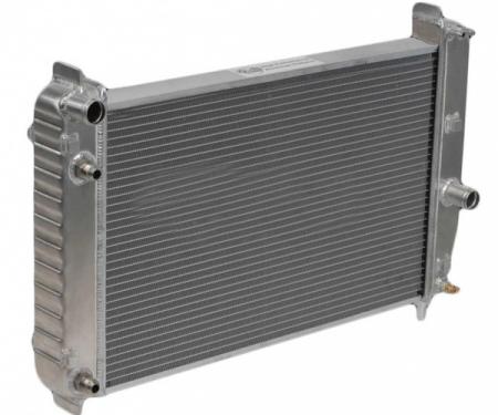 DeWitts Direct Fit Aluminum Radiator, 2 Row, 1" Tubes, Short Design Clears Superchargers, EOC Left Side, With Manual Transmission Only| 1139197E Corvette 1997-2004