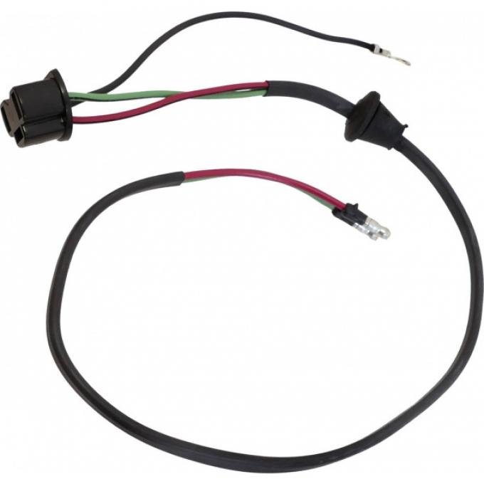 Ford Pickup Truck Headlight Socket Wire - PVC Wire - Short Ground Wire - 24 Long - Molded Ends