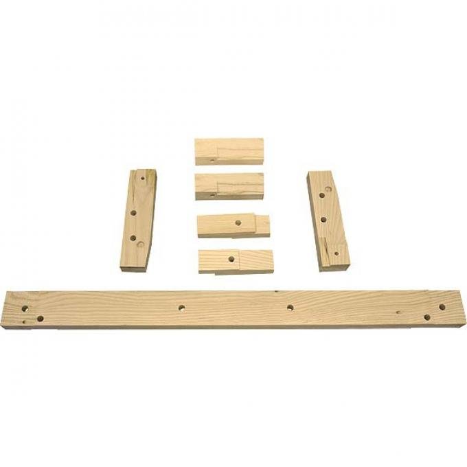 Model A Ford Body Mounting Block Set - 7 Pieces - Tudor Sedan Only