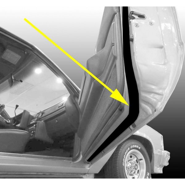 thumbnail image 2 of Pair Front Door Weatherstrip Seals For 1959-1960 Chevy El Camino – Precision Replacement Parts, 10-Year Warranty 2 of 5