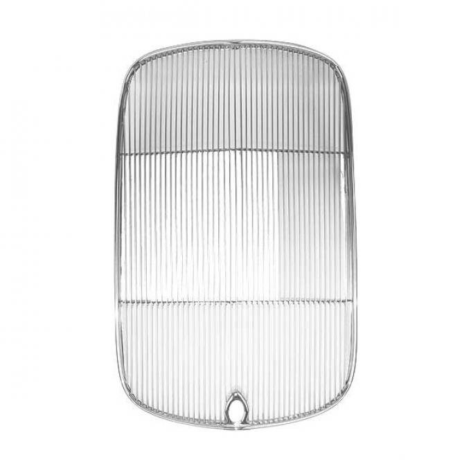 Grille Insert - Polished Stainless Steel - With Crankhole -Ford