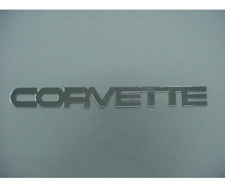 Corvette Emblem, Rear Acrylic Chrome, 1984-1990
