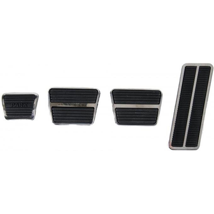 1967-1968 Camaro / Firebird Pedal Pad & Trim Kit for Cars With Drum Brakes & Manual Transmission