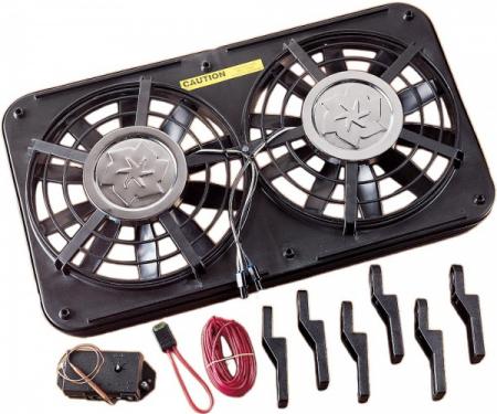 Corvette Dual Electric Radiator Cooling Fan System, 1965-1982