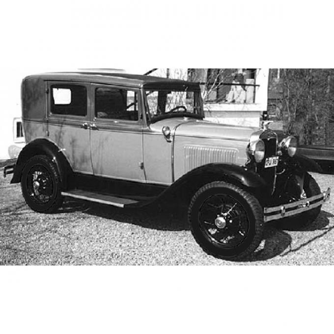Model A Ford Window Glass Set - Standard Fordor Sedan & Town Sedan Slant Windshield (160A & 160B) - Concours Quality