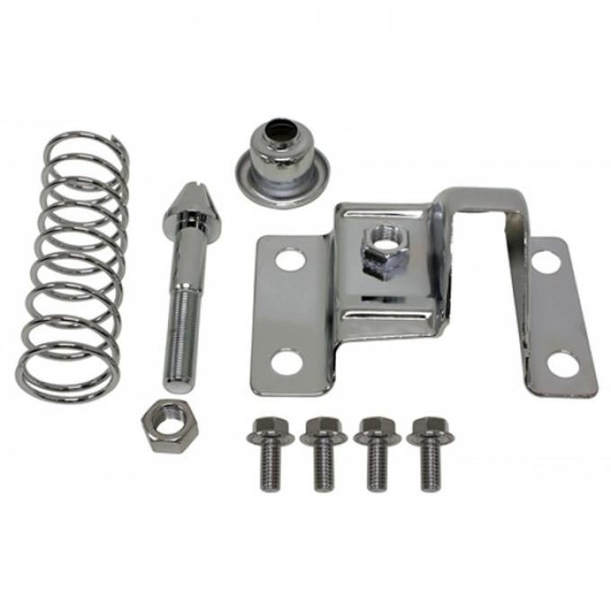 Chevelle Chrome Upper Hood Latch Cover Kit, 1967-1972