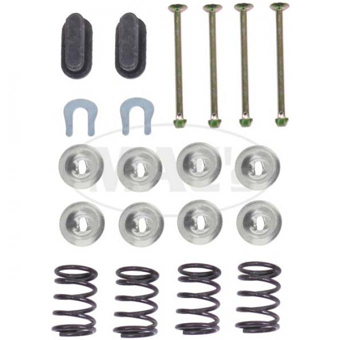 Ford Thunderbird Hold-Down Spring Kit, For Axle Brakes, 1972-79