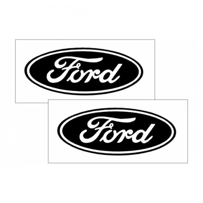 Ford Oval Logo Decal Set Solid Style 6'' Tall