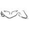 El Camino Front Brake Line Set, Manual Disc, OE Steel, 1969