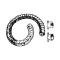 Heater & Defroster Kit - (2) Flex Hoses & (2) Die-Cast Nozzles Like Original - Ford Pickup Truck