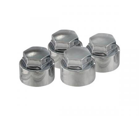 Corvette Wheel Lock Caps, McGard, Chrome, 1984-1996