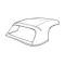 Ford Thunderbird Convertible Top, Stay Fast Black With Tan Interior, 1956-57
