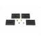Firebird Multi-Leaf Spring Mounting Pad Set, Black, Polyurethane, Prothane, 1968-1969