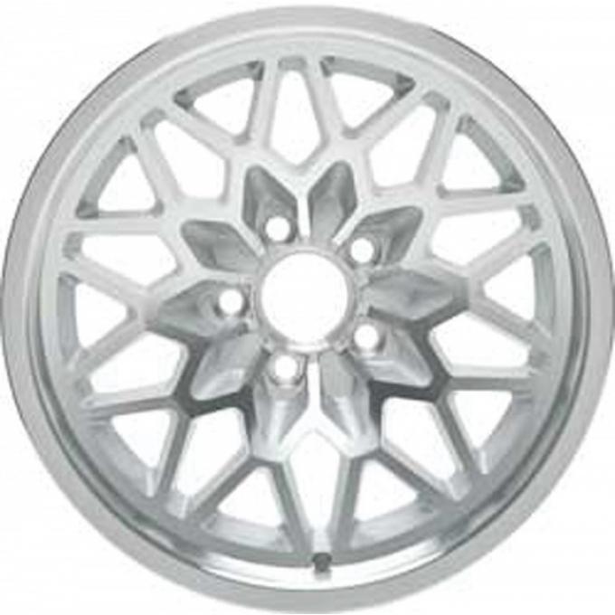Firebird Wheel, Snowflake, Silver, 15" x 8", 1978-1981