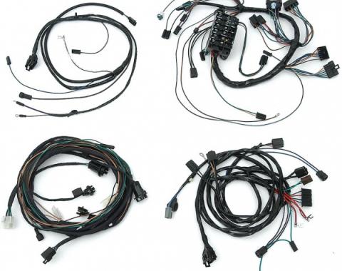 Full Size Chevy Wiring Harness Kit, 283ci/327ci, Small Block, Automatic Transmission With Column Shift & Warning Lights, Impala 2-Door Hardtop, 1965