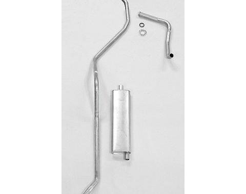 Full Size Chevy Single Aluminized Exhaust System, 6-Cylinder, 1958