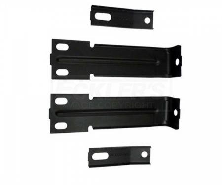 Firebird Radiator Support To Bumper Support Brackets, Upper And Lower, 1979-1981