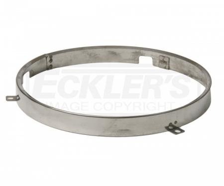 Chevy Or GMC Truck Headlight Retaining Ring, Stainless Steel, 7" Round, 1973-1981