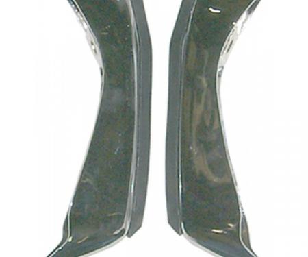 Chevelle Bumper Guards, Rear With Cushions, 1971-1972
