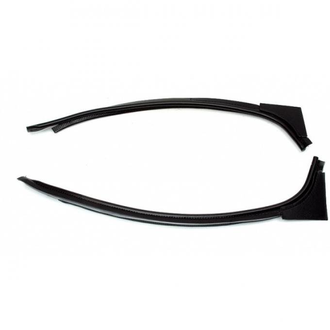 Chevelle Door Jamb Windlace, Black, 2-Door Coupe & Convertible, 1970-1972