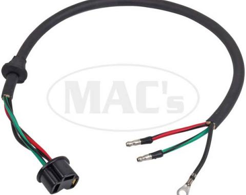Headlight Socket Wire - PVC Wire - With Full Length Ground Wire - Includes Grommet - 23 Long - Mercury Only