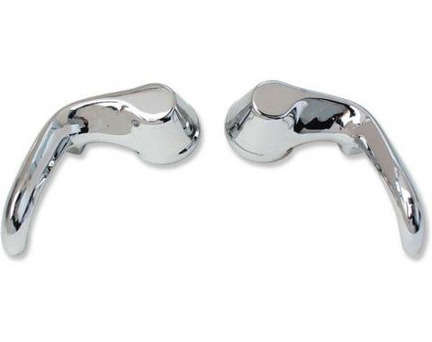 Chevelle Vent Window Handles, Chrome, 2-Door Coupe, 1966-1967