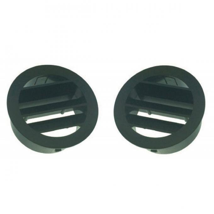 Chevy Truck Black Left and Right Defroster Top Vents, 1964-1966